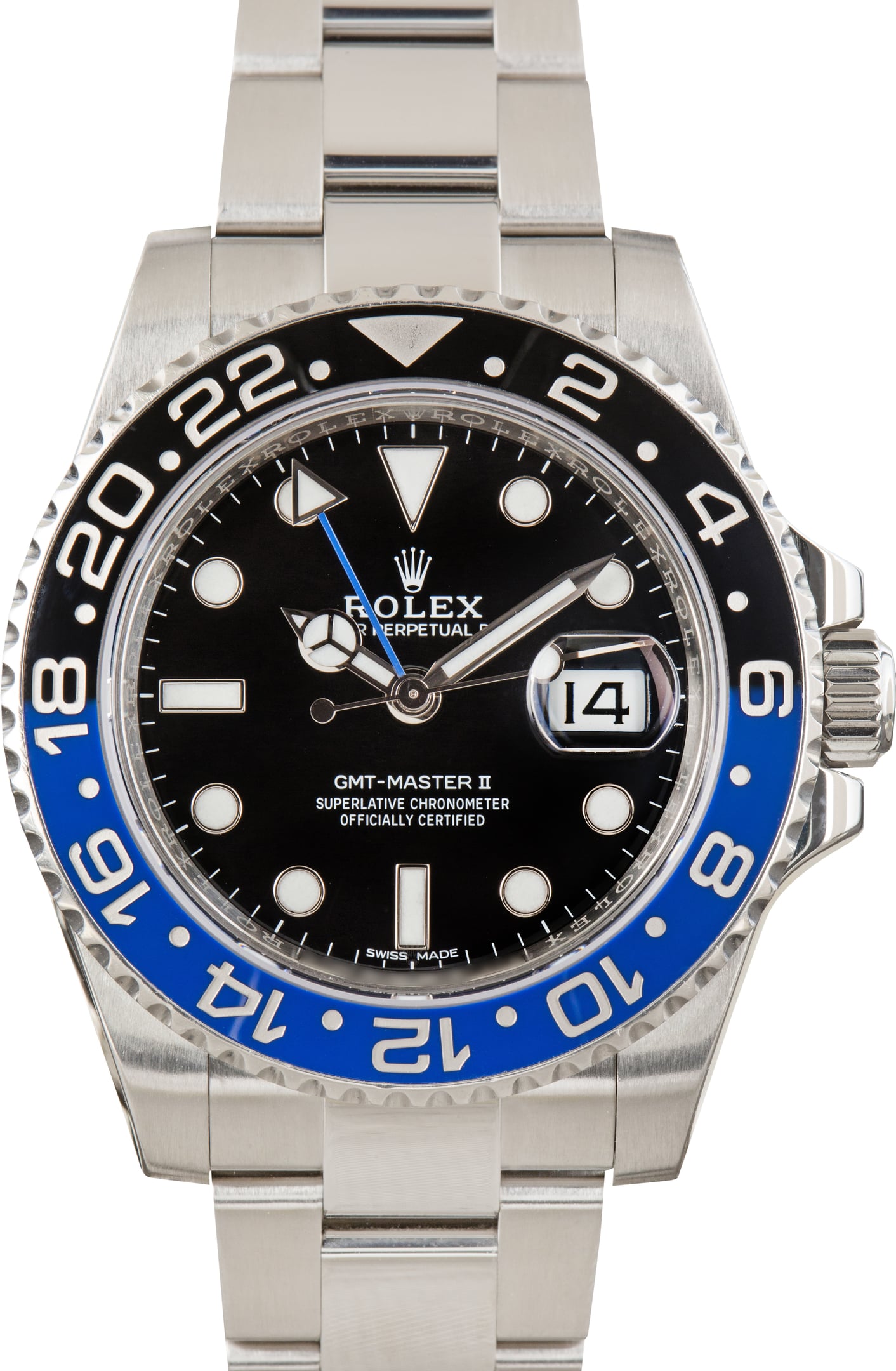 Pre-Owned Batman Rolex GMT-Master II Ref 116710BLNR