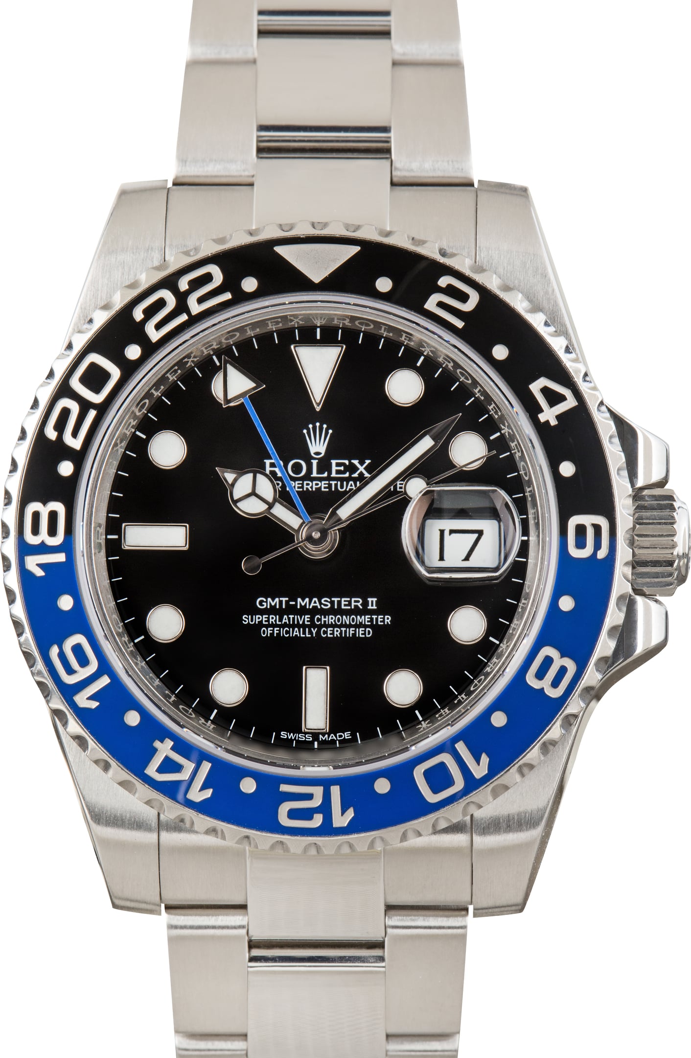Pre-Owned Rolex GMT-Master II Ref 116710BLNR Batman