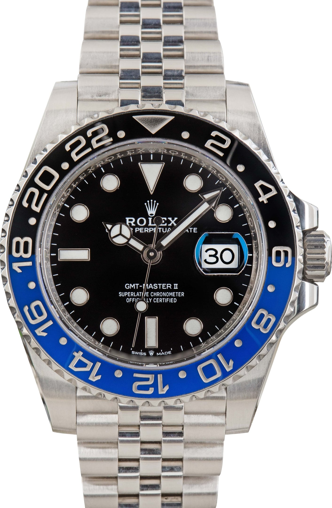Pre-Owned Rolex GMT-Master II Batgirl Ref 126710BLNR
