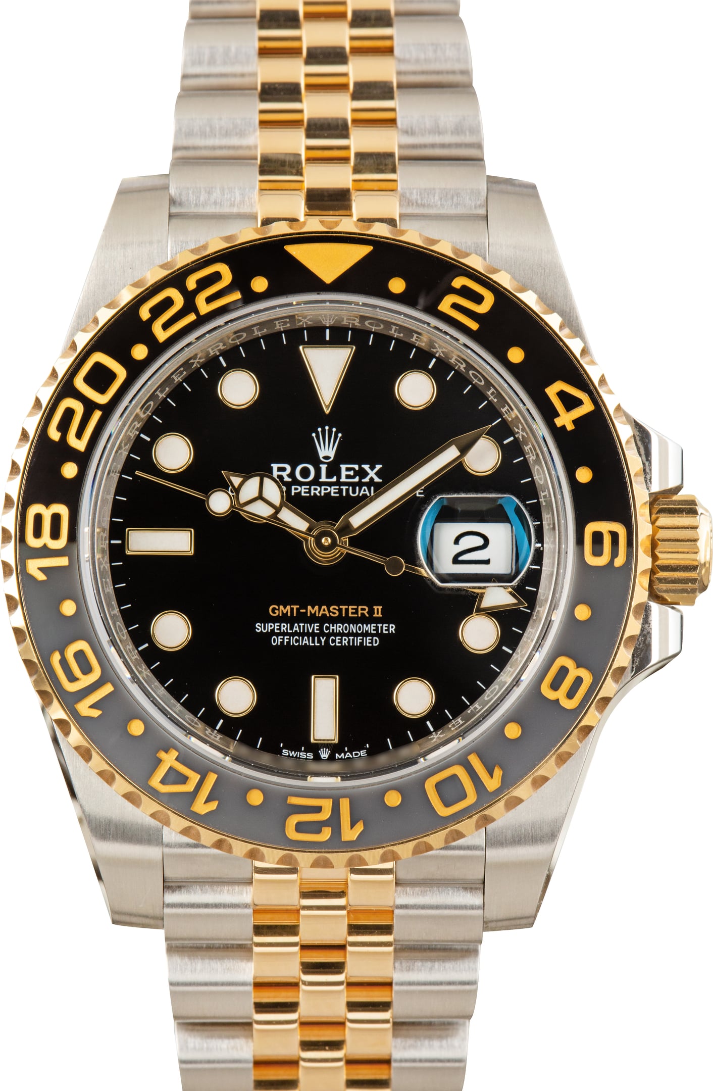 Pre-Owned Rolex GMT-Master II Zombie 126713GRNR Steel & 18k Yellow Gold