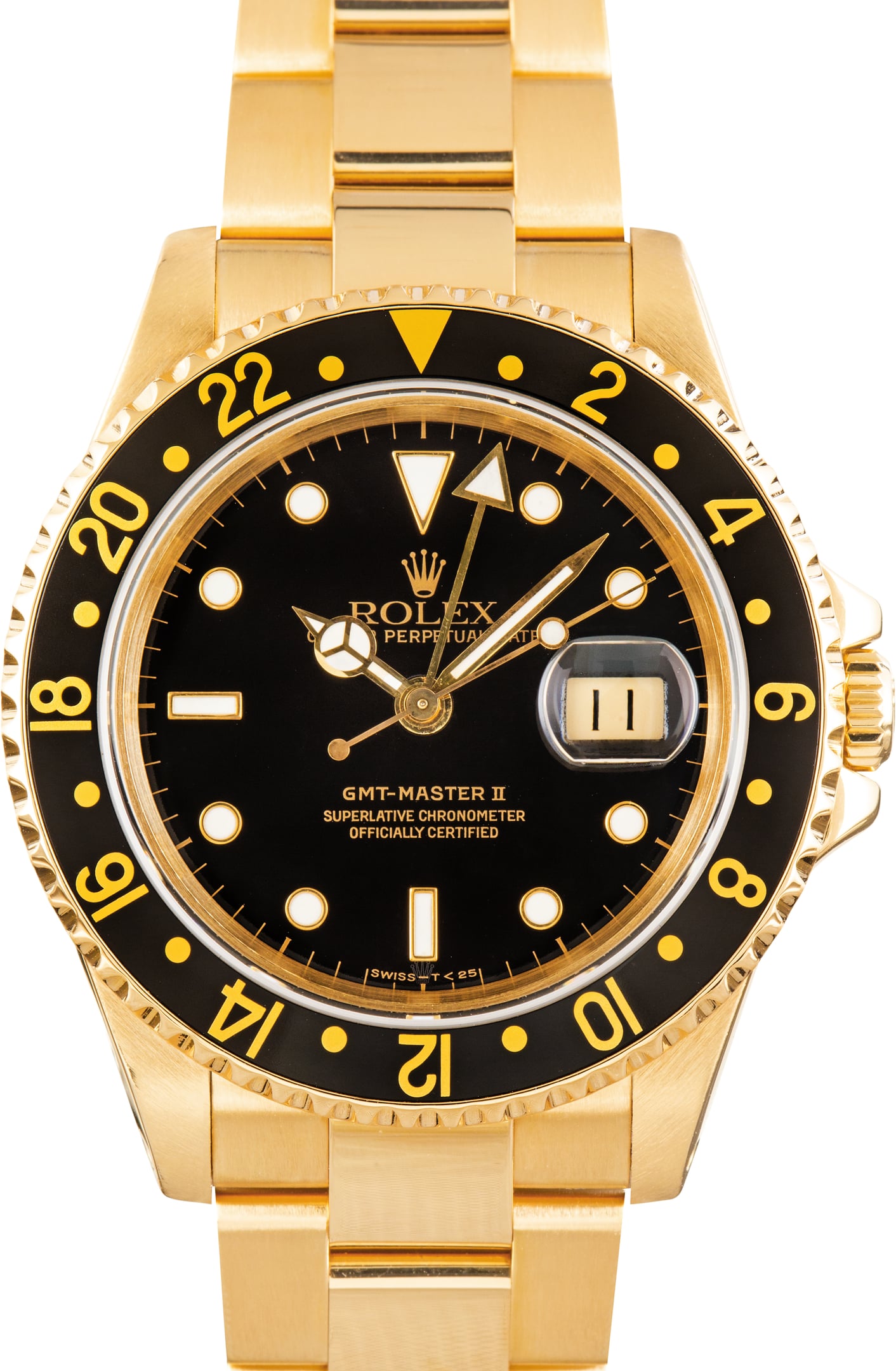Pre-Owned Rolex GMT-Master II ref 16718 Black Dial