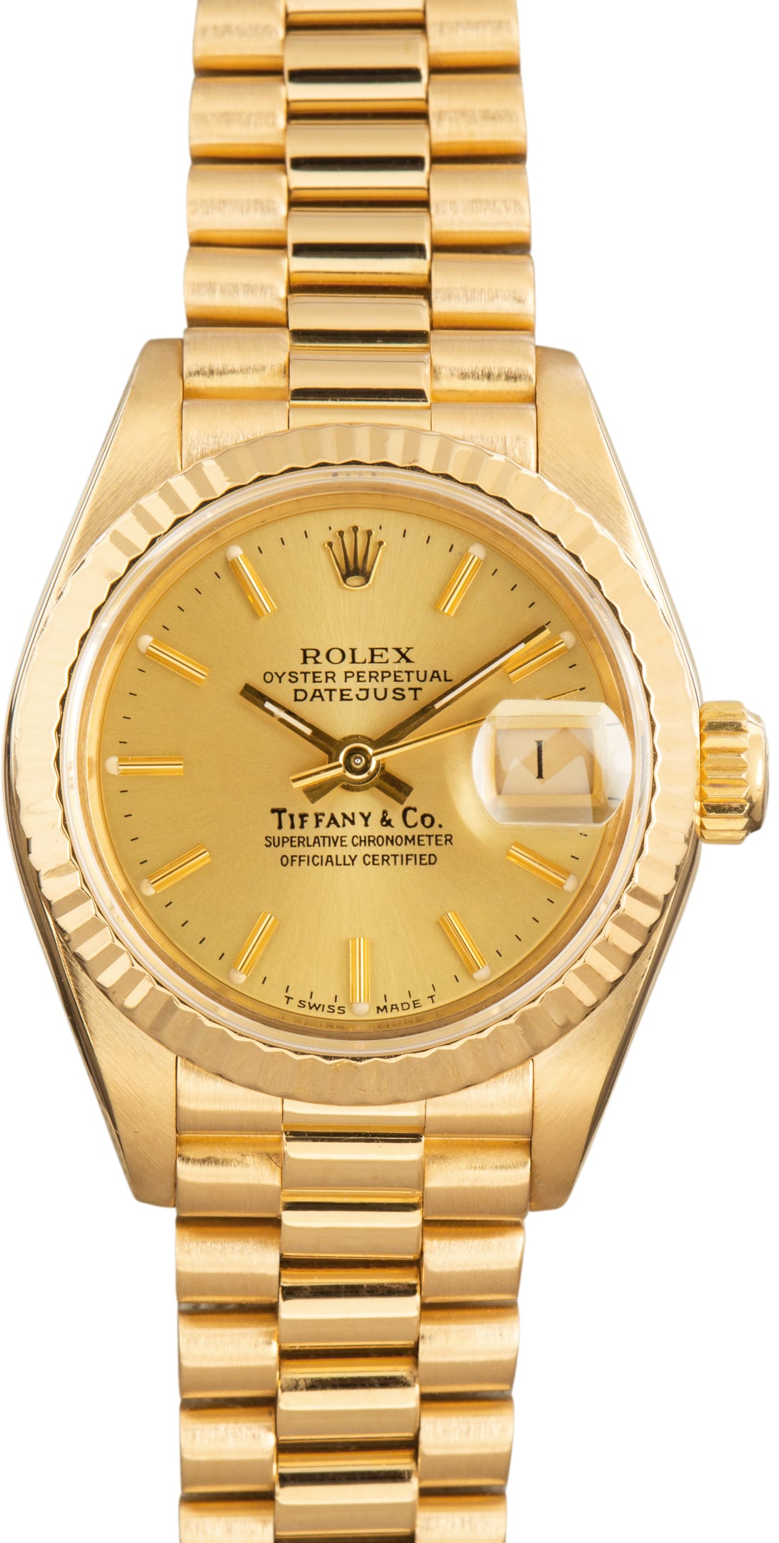 Pre-Owned Ladies Rolex Datejust ref 69178 Tiffany & Co Dial