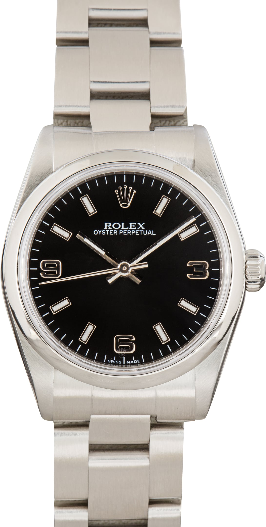 Pre-Owned Rolex Oyster Perpetual 31 ref 77080 Black Dial