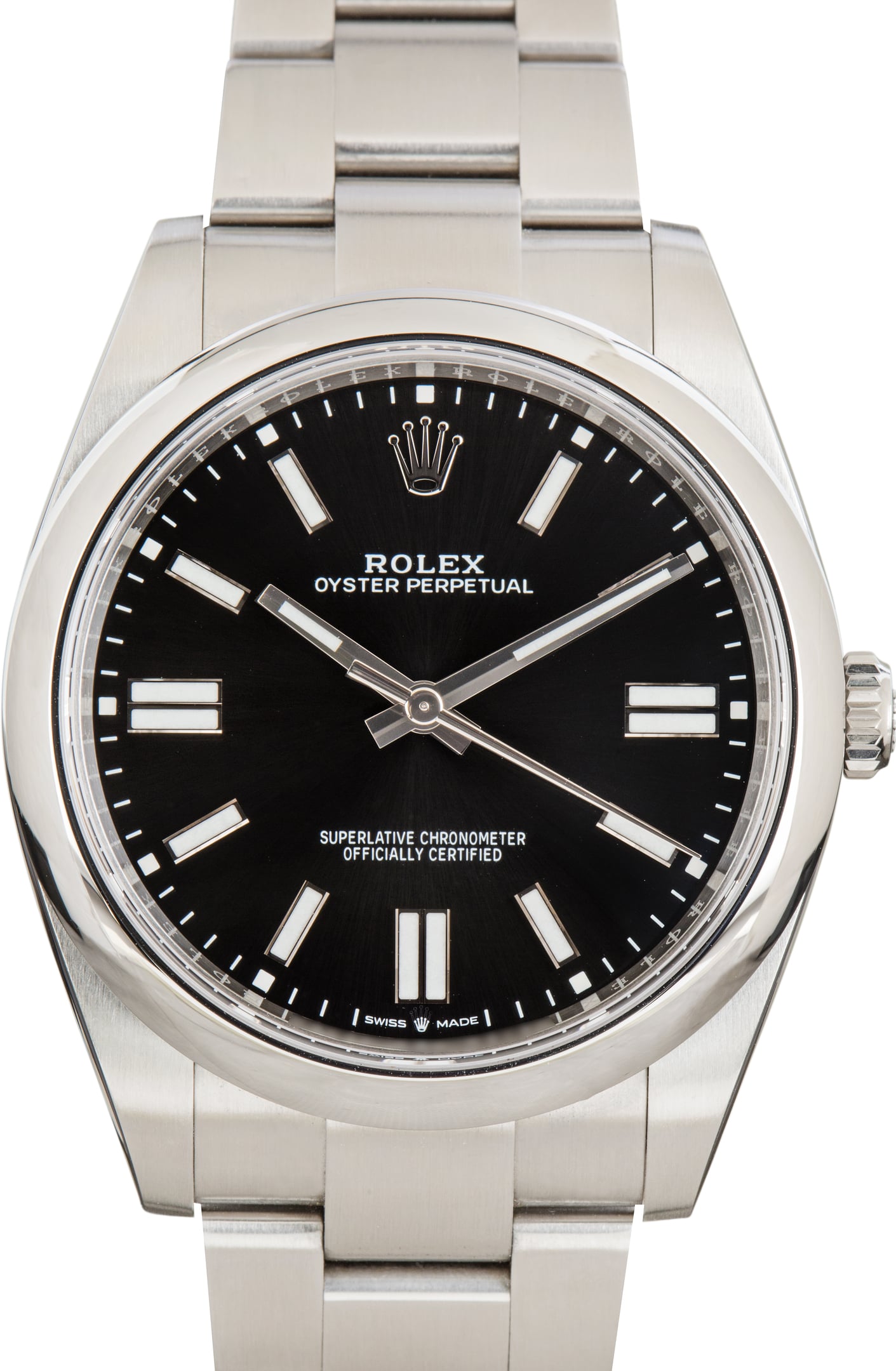 Pre-Owned Rolex Oyster Perpetual 41 Ref 124300 Black Dial