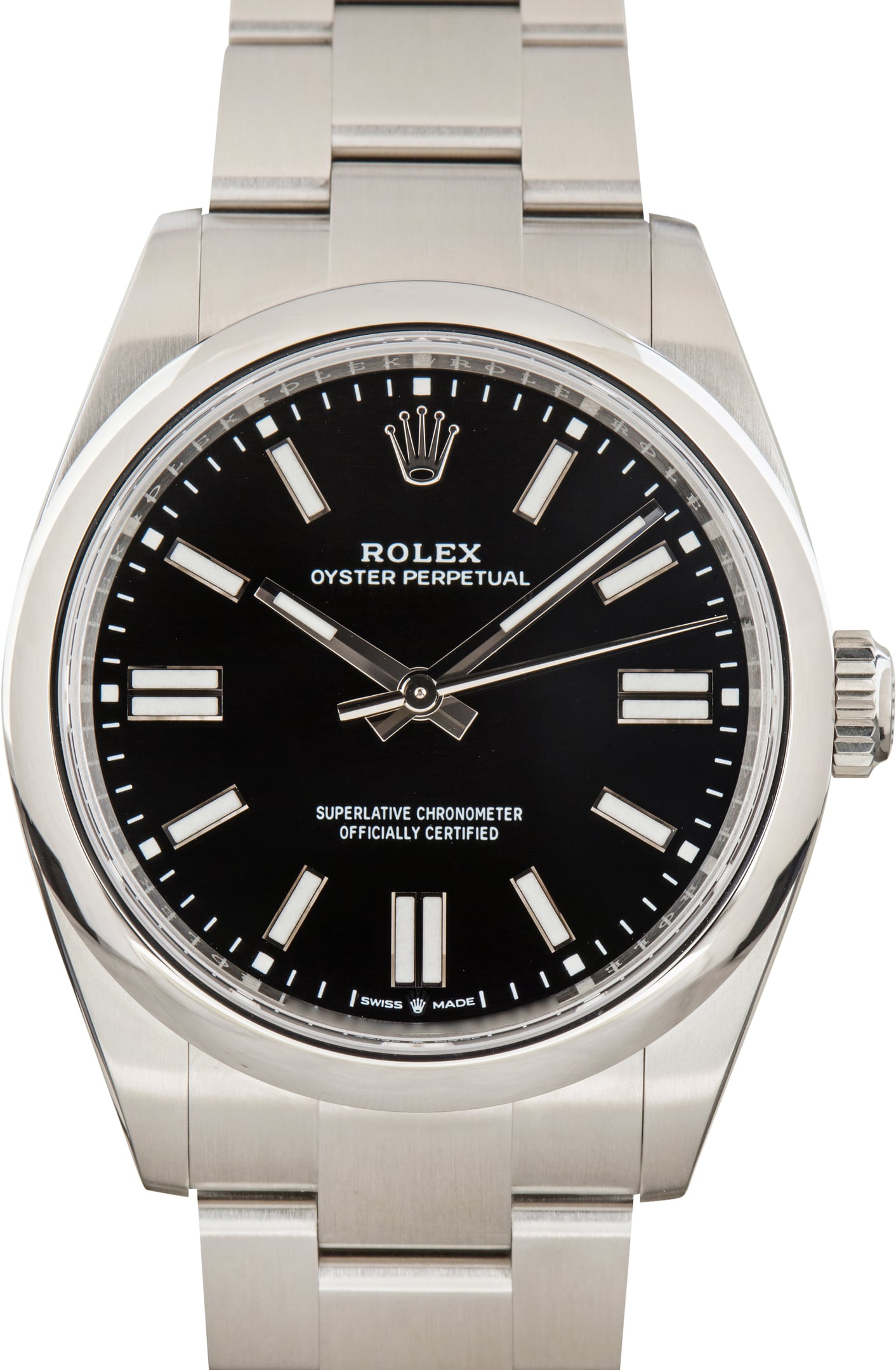 Pre-Owned Black Dial Rolex Oyster Perpetual 41 Ref 134300