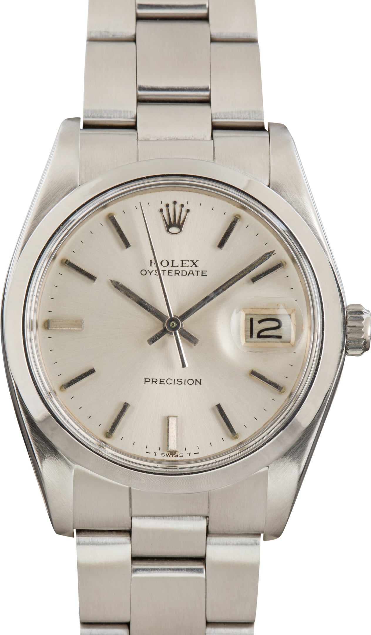 Pre-Owned Silver Dial Rolex OysterDate ref 6694 Oyster Bracelet