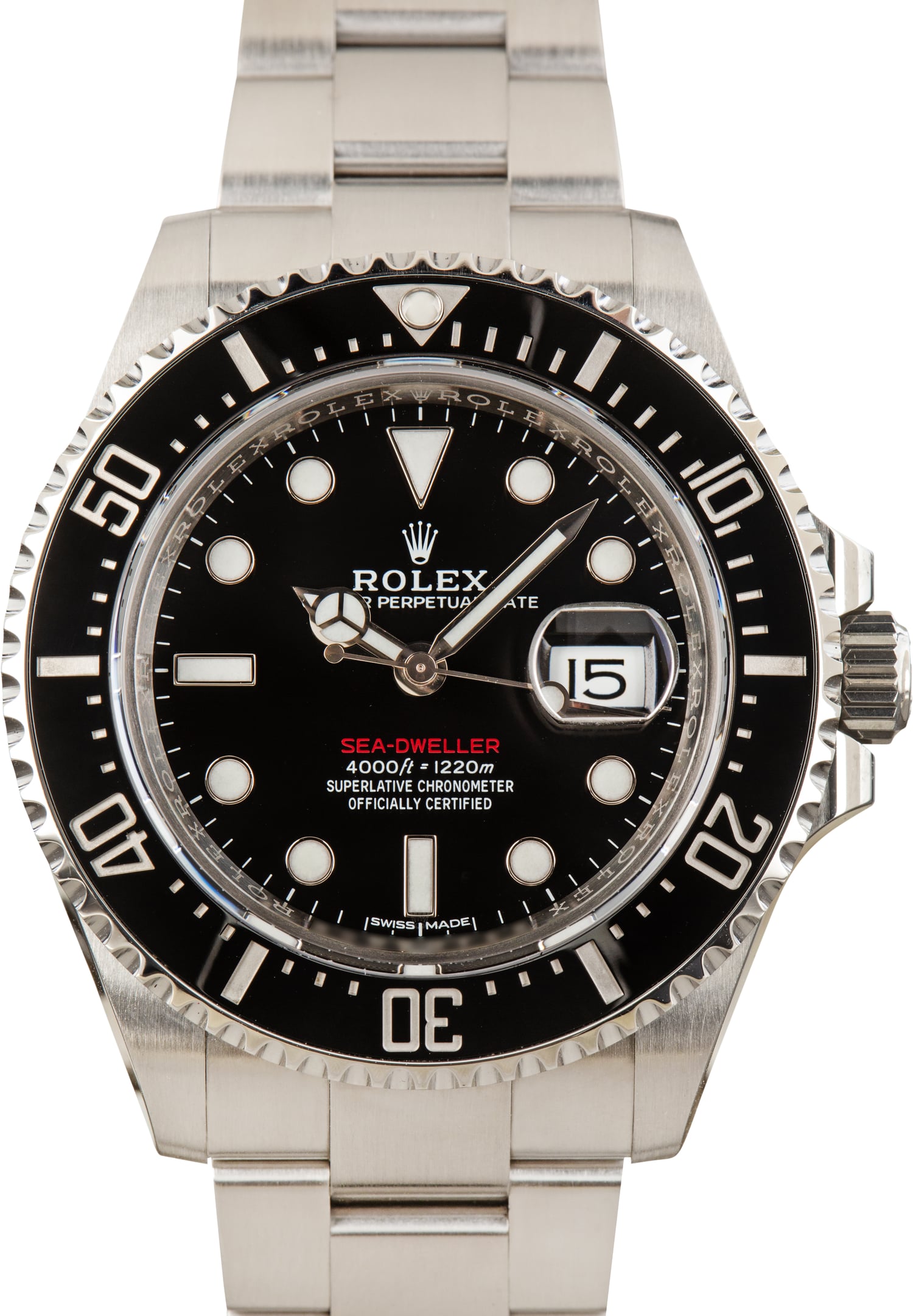 Pre-Owned Steel Rolex Sea-Dweller 126600 Black Dial
