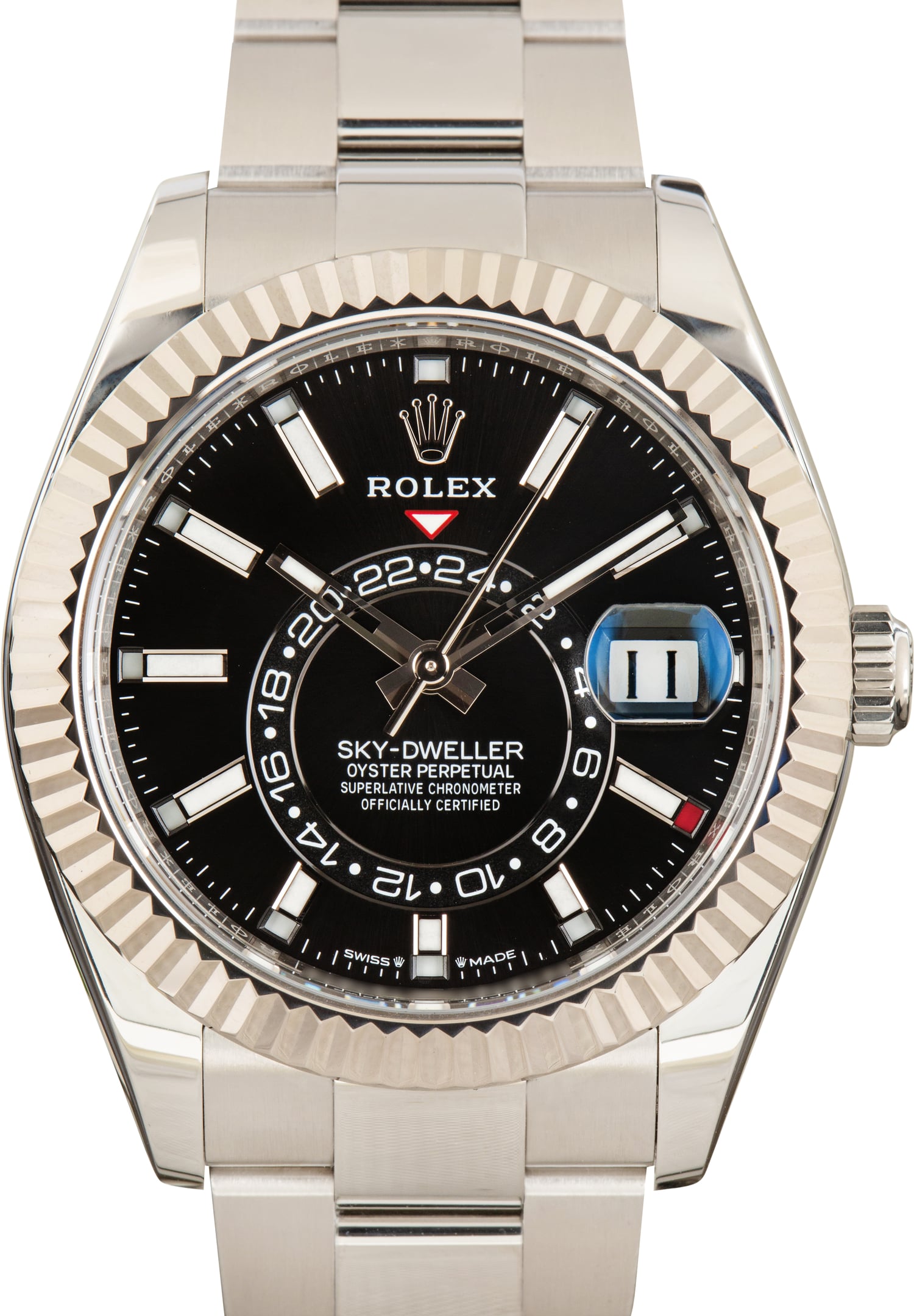 Pre-Owned Rolex Sky-Dweller ref 336934 Black Dial