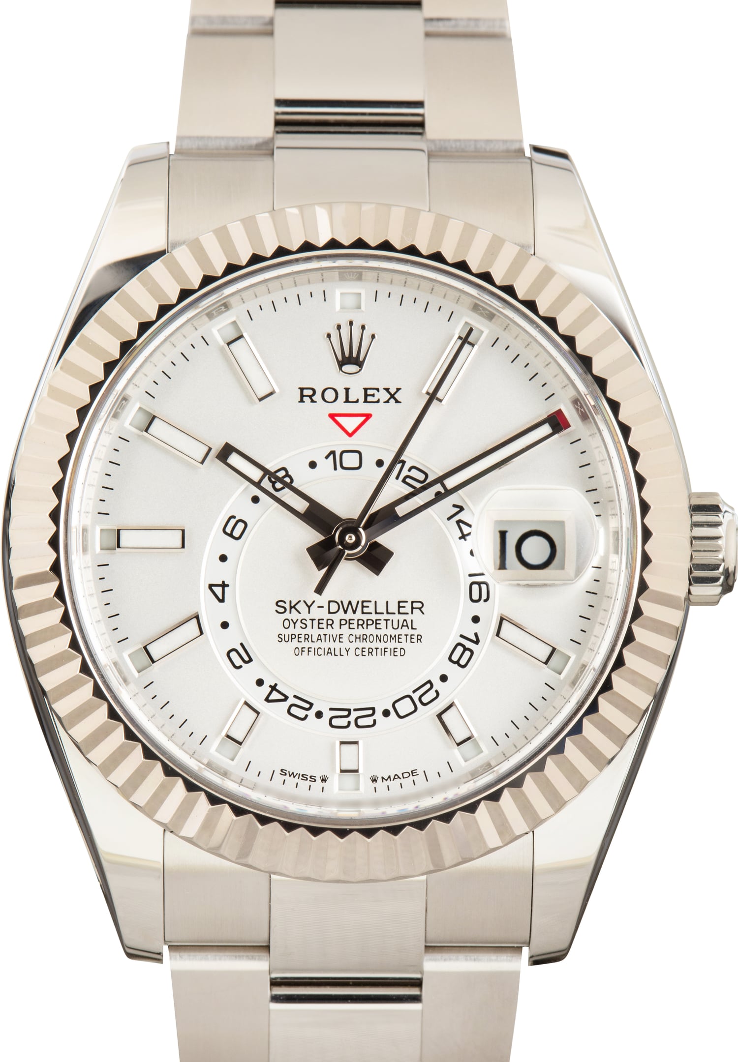 Pre-Owned White Dial Rolex Sky-Dweller 336934