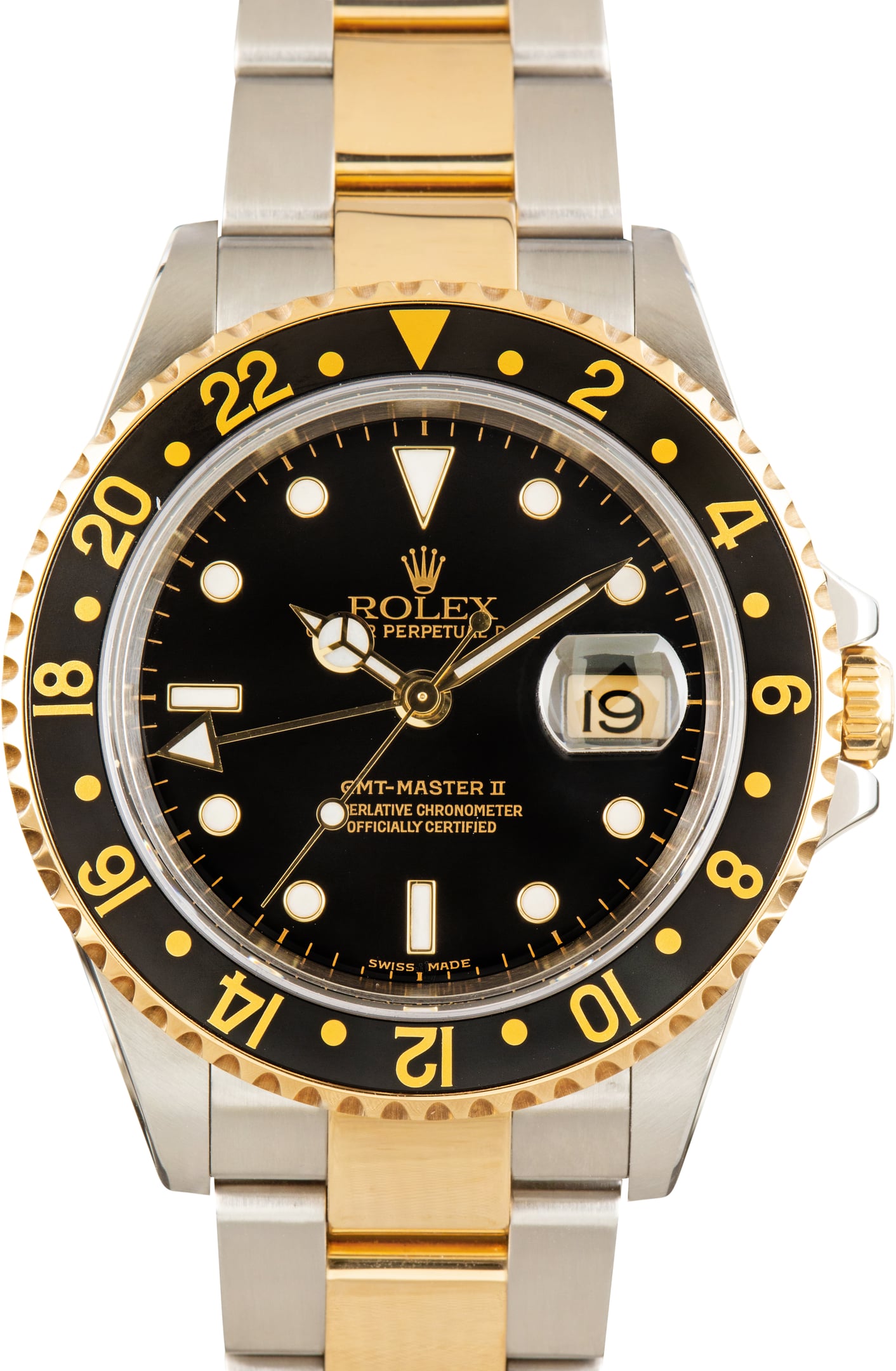 Pre-Owned Two Tone Rolex GMT-Master II Ref 16713