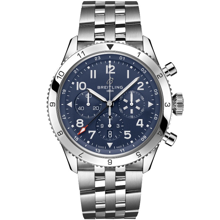 Breitling Super Avi B04 Chronograph Gmt 46 Tribute To Vought F4u Corsair AB04451A1C1A1