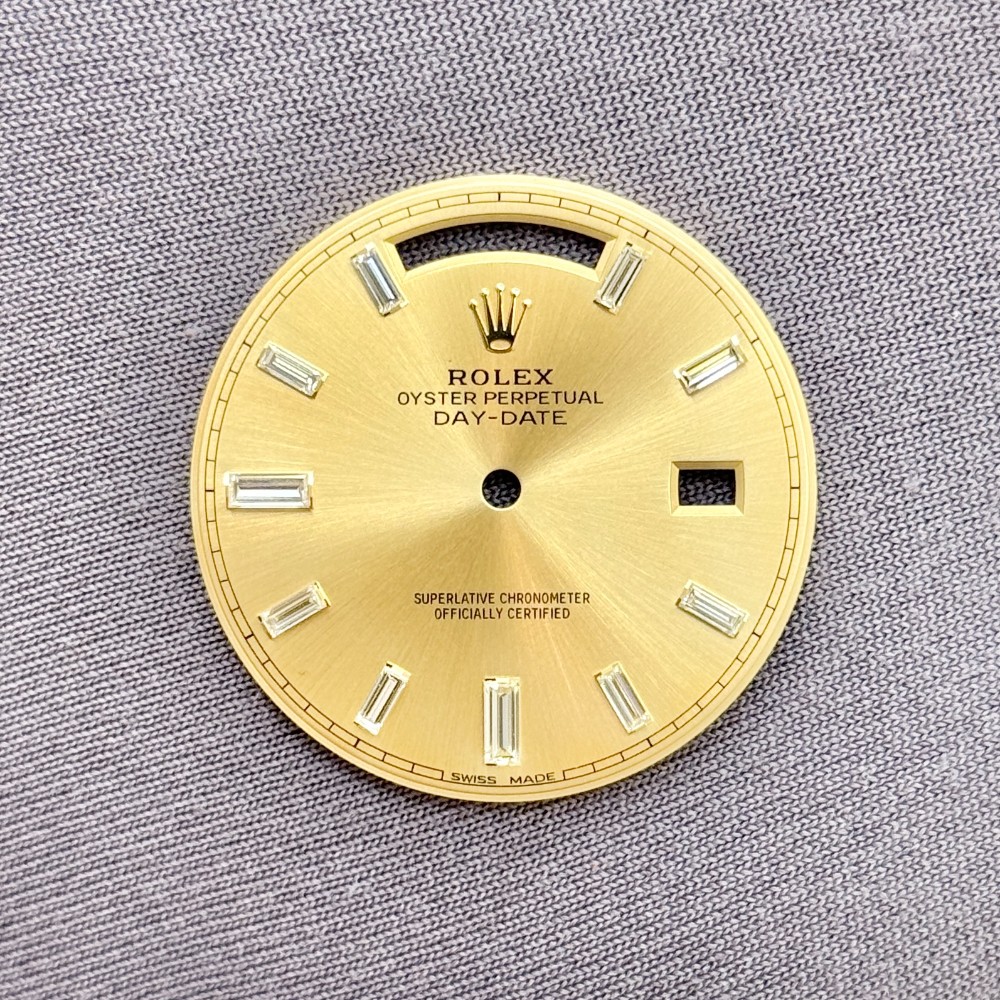 Rolex Day-date Champagne Baguette Dial Material YELLOW GOLD