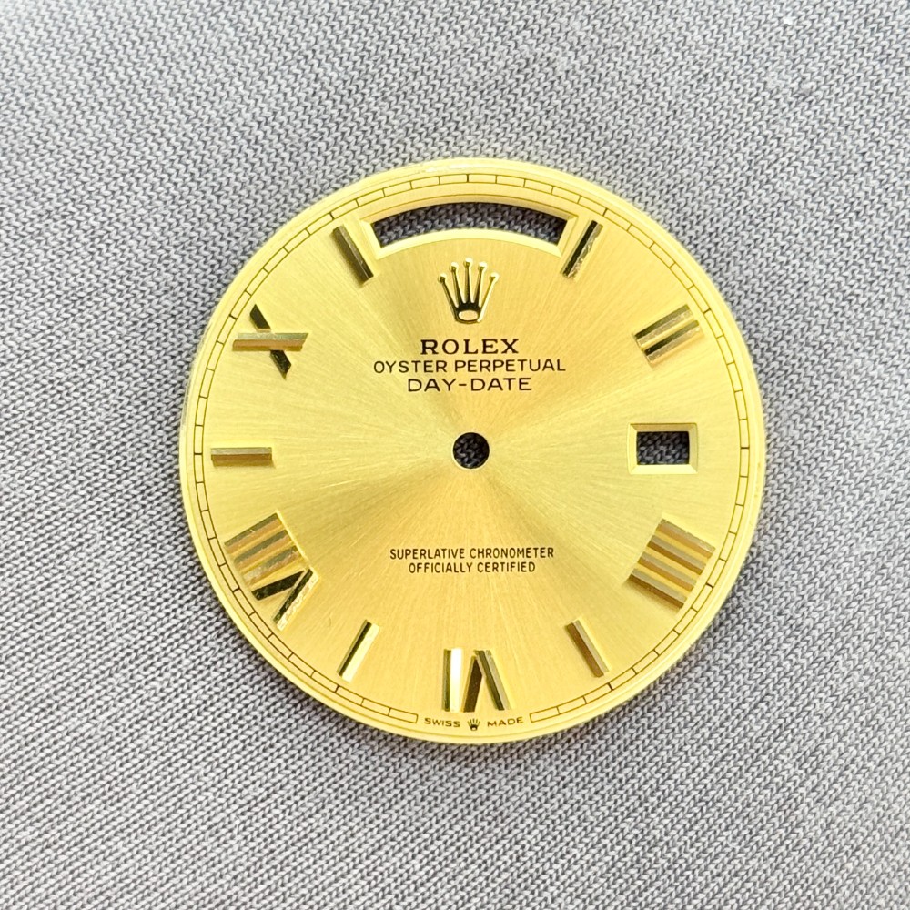 Rolex Day-date Champagne Roman Dial Material YELLOW GOLD