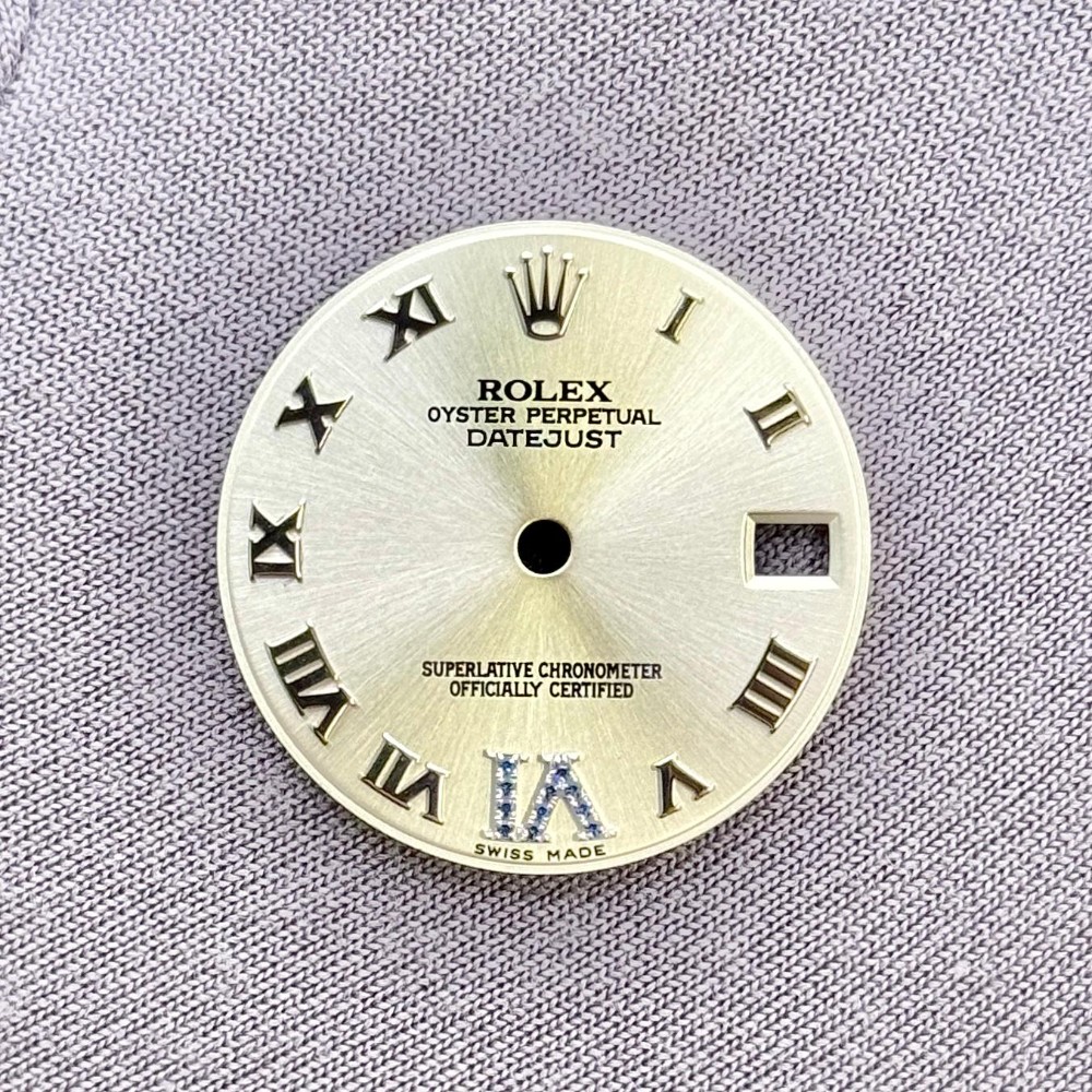 Rolex Datejust Silver Roman Sapphire Vi Dial Material WHITE GOLD
