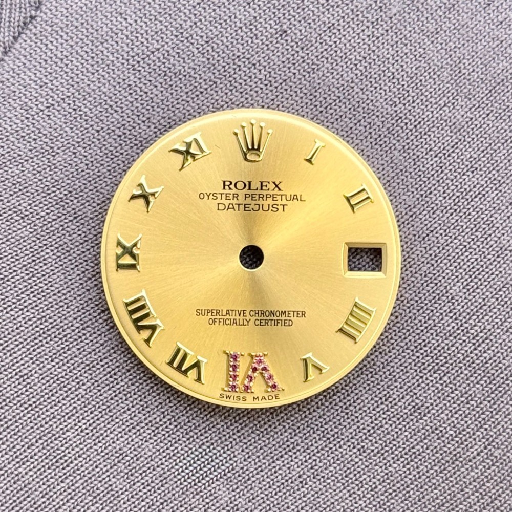 Rolex Datejust Champagne Roman Ruby Diamond Vi Dial Material YELLOW GOLD